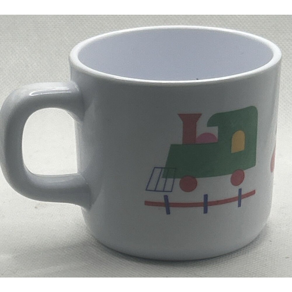 Peco Baby Cup By Sheng & Jiumn Melamine Kid Mug Cup train airplane tug boat